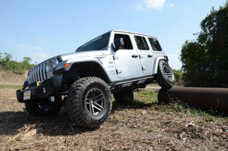 N-Fab TrailSlider Step System Textured Black (SIDE): Jeep Wrangler Unlimited JL 2018-2026