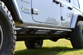 N-Fab TrailSlider Step System Textured Black (SIDE): Jeep Wrangler Unlimited JL 2018-2026