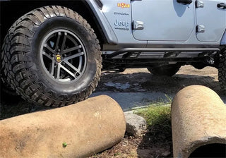 N-Fab TrailSlider Step System Textured Black (SIDE): Jeep Wrangler Unlimited JL 2018-2026