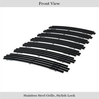 APS Black Stainless Upper Billet Grille: Jeep Wrangler JK 2007 - 2018