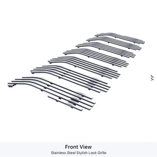 APS Polished Stainless Upper Billet Grille: Jeep Wrangler JL 2018 - 2025