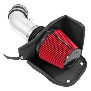 Spectre Polished Air Intake Kit w/Red Filter (F&R): Jeep Grand Cherokee SRT8 2012-2021 / Dodge Durango 2018-2022 6.4L