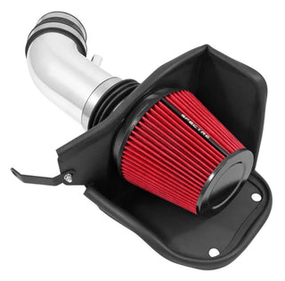 Spectre Polished Air Intake Kit w/Red Filter (F&R): Jeep Grand Cherokee SRT8 2012-2021 / Dodge Durango 2018-2022 6.4L