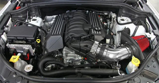 Spectre Polished Air Intake Kit w/Red Filter (F&R): Jeep Grand Cherokee SRT8 2012-2021 / Dodge Durango 2018-2022 6.4L