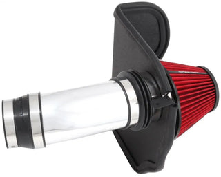 Spectre Polished F/I Air Intake Kit w/Red Filter (FRONT): Fits Dodge/Chrysler 2011-2023 6.4L