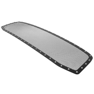 APS Black Stainless Upper Rivet Grille: Dodge Ram 2006 - 2008