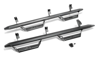 N-Fab Predator Pro Nerf Steps Textured (F&R): Jeep Wrangler JL 2018-2026 2-Door - Black