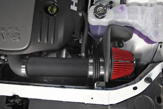 Spectre Black Air Intake Kit w/Black Filter (F&R): Chrysler 300 / Dodge Challenger / Charger 5.7L 2011-2023