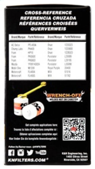 K&N Engineering Perf Gold Oil Filter: Fits Dodge / Jeep (02-08)