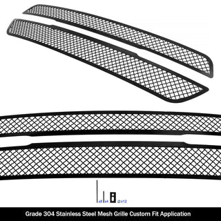 APS Black Stainless Upper Mesh Grille Tradesman: Ram 1500 2019 - 2024