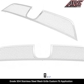 APS Polished Stainless Lower Mesh Grille (WITH Adaptive Cruise Control): Dodge Durango 2014 - 2017