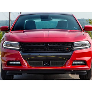 APS Black SS Lower Mesh Grille (FRONT): Dodge Charger GT / SXT (15-23) w/ Adaptive Cruise