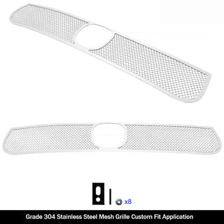 APS Polished Stainless Lower Mesh Grille (WITH Adaptive Cruise Control): Dodge Durango 2018 - 2020