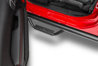 N-Fab Wheel To Wheel Nerf Steps Textured Black (F&R): Jeep Wrangler Unlimited JL 2018-2026