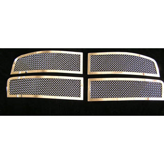 APS Polished Stainless Upper Mesh Grille: Dodge Durango 2007 - 2010