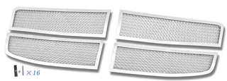 APS Polished Stainless Upper Mesh Grille: Dodge Durango 2007 - 2010