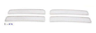 APS Polished Stainless Upper Mesh Grille: Dodge Ram 1994 - 2001