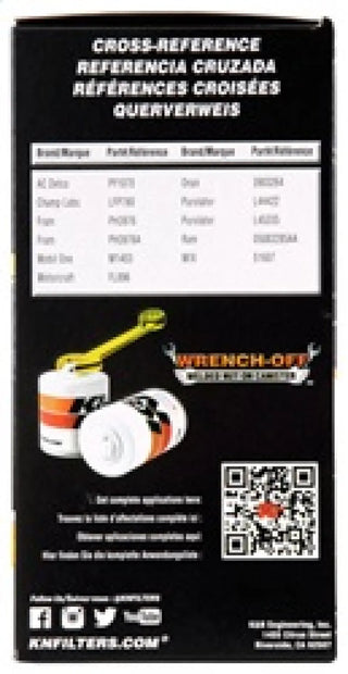 K&N Engineering Perf Gold Oil Filter: Fits Dodge Ram 2500 / 3500 (94-24)