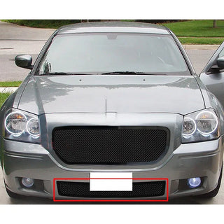 APS Black Stainless Lower Mesh Grille: Dodge Magnum 2005 - 2007