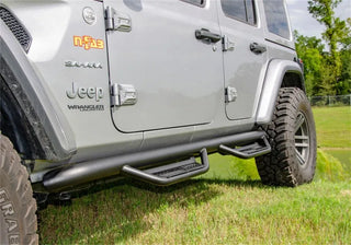 N-Fab Podium Steps Textured Black (REAR): Jeep Gladiator JT 2020-2025