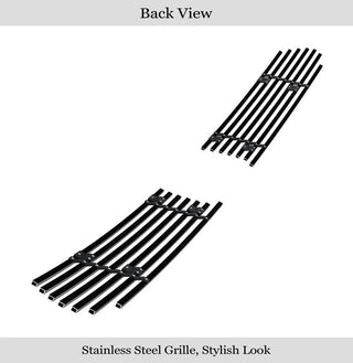 APS Black Stainless Lower Billet Grille: Dodge	Charger V8 (WITH Adaptive Cruise) 2015 - 2018