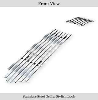 APS Polished Stainless Lower Billet Grille (WITH Adaptive Cruise Control): Dodge Charger 2015 - 2018
