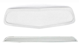 APS Polished Stainless Mesh Grilles (Upper & Lower, 1.8mm): Dodge Charger 2011 - 2014