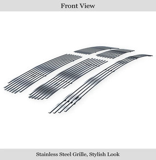 APS Polished Stainless Billet Grilles (Upper & Lower): Dodge Ram 2002 - 2005 (GR04FGI98S)