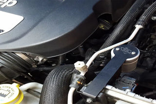 J&L 3.0 Oil Separator Clear Anodized (DRIVER): Jeep Wrangler JK 3.6L 2012-2018
