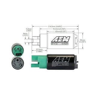 AEM 320LPH 65mm Fuel Pump Kit Ethanol Compatible