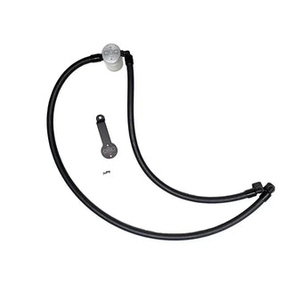 J&L 3.0 Oil Separator Clear Anodized (DRIVER): Jeep Wrangler JL 2.0L 2018-2024