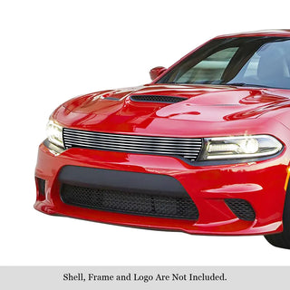 APS Polished Stainless Upper Billet Grille: Dodge Charger 2015 - 2018