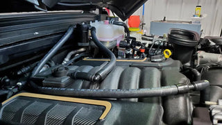 J&L 3.0 Oil Separator Black Anodized (PASSENGER): Jeep Wrangler Unlimited JL Rubicon 392 6.4L 2021-2024