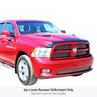 APS Polished Stainless Lower Billet Grille: Dodge Ram 1500 Sport &amp; Express 2009 - 2012