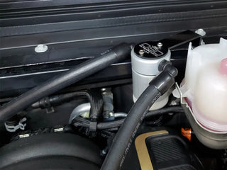 J&L 3.0 Oil Separator Clear Anodized (PASSENGER): Jeep Wrangler Unlimited JL Rubicon 392 6.4L 2021-2024