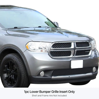 APS Black Stainless Lower Billet Grille: Dodge Durango 2011 - 2013
