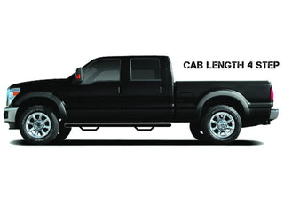 N-Fab Nerf Step Bar Cab Length Gloss Black: Fits Most Ram 1500 Models (2019-2024)