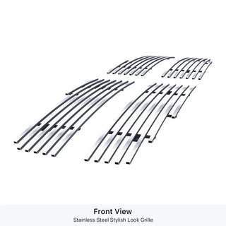 APS Polished Stainless Upper Billet Grille (Version 1): Dodge Durango 2004 - 2006