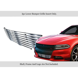 APS Polished SS Lower Billet Grille (FRONT): Dodge Charger GT / SXT (15-23) w/o ACC