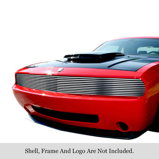 APS Polished Stainless Upper Phantom Billet Grille: Dodge Challenger 2009 - 2014