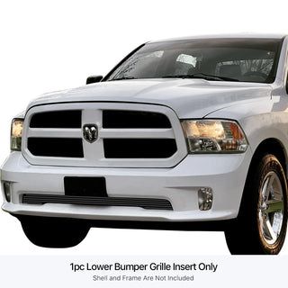 APS Black Stainless Lower Billet Grille: Ram 1500 Express & Sport 2013 - 2018