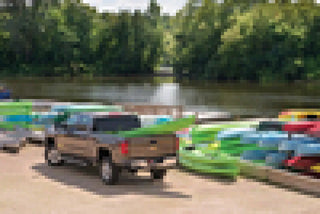 BAK BAKFlip FiberMax Hard Folding Truck Bed Cover (5ft 7in) w/ RamBox: Fits Dodge / Ram 1500 (02-24)