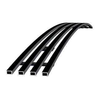 APS Black Stainless Lower Billet Grille (Tow Hook Show): Dodge Ram 2006 - 2009