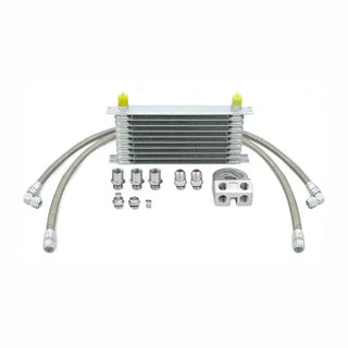 Mishimoto 10 Row Oil Cooler Thermostatic: UNIVERSAL Silver