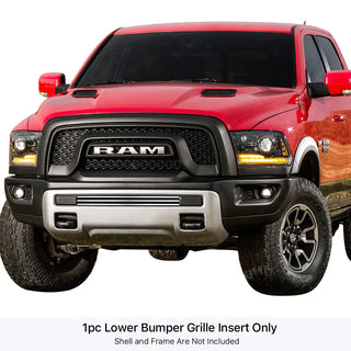 APS Polished Stainless Lower Billet Grille Rebel: Ram 1500 2015 - 2018