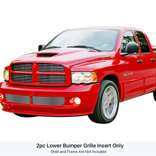 APS Polished Stainless Lower Billet Grille: Dodge Ram 8.3L SRT10 2004 - 2006