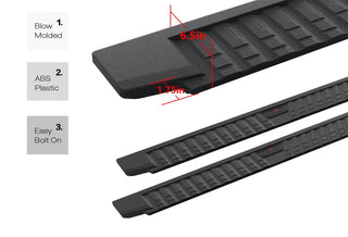 APS T Series Running Boards (Pair) Crew Cab: Dodge Ram 2009 - 2025 (1500, 2500 & 3500)
