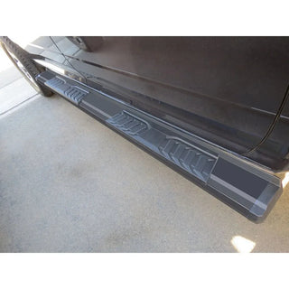 APS S Series Running Boards (Black, Pair) Crew Cab: Dodge Ram 2009 - 2025 (1500, 2500 & 3500)
