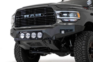 Addictive Desert Designs Bomber Front Bumper Rigid 6" Lights (FRONT): Fits RAM 2500/3500 2019-2026
