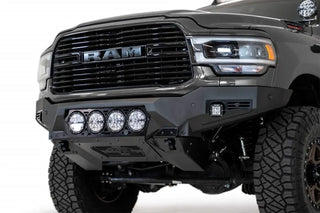 Addictive Desert Designs Bomber Front Bumper Rigid 6" Lights (FRONT): Fits RAM 2500/3500 2019-2026
